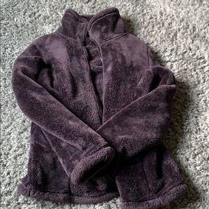 Purple fuzzy jacket